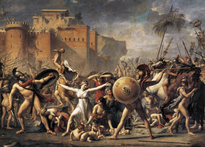 Jacques-Louis David. Les Sabines. 1799. Musée du Louvre