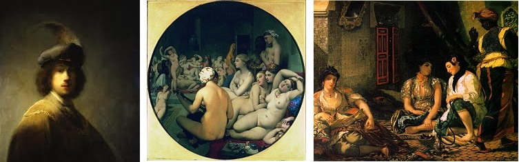 Rembrandt, Ingres et Delacroix