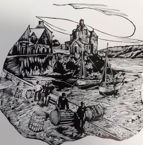 Noyer Vector Illustration De Gravure De Noix Dessinées à La Main Avec