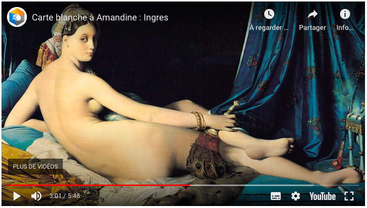 Lire la suite à propos de l’article Etude de L’Odalisque d’Ingres – vidéo