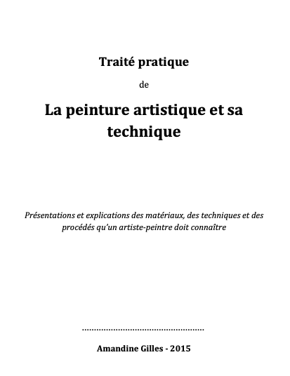 La peinture artistique et sa technique